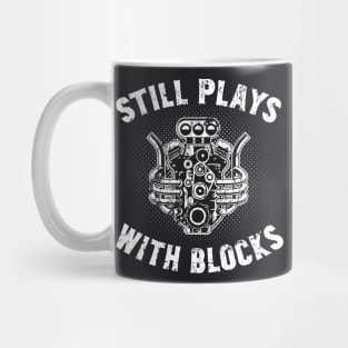 Still plays with Blocks Turboengine Cars Tuning Mug